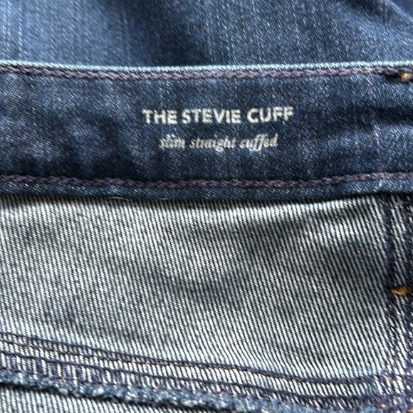 AG Adriano Goldschiemd Stevie Cuff Jean Slim Straight Denim Sz 30 - Picture 8 of 12